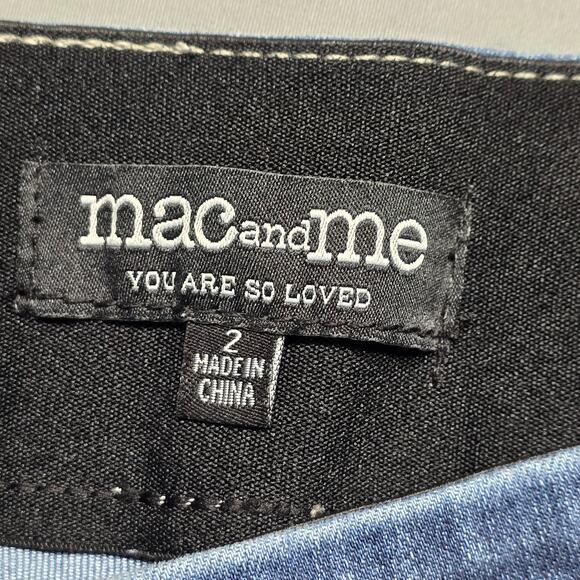 Mac and Me Blue Jeans Skinny Stretch Distressed Y2k Grunge Pull-On Womens Size 2 - Picture 3 of 8